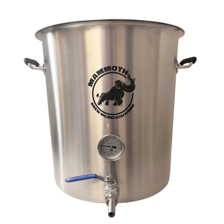 Cuve de brassage 38L (10 gal) avec valve et thermomètre – Mammoth Brewing